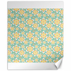 Seamless Pattern Floral Pastels Canvas 11  X 14 