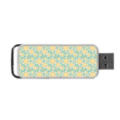 Seamless Pattern Floral Pastels Portable Usb Flash (two Sides)