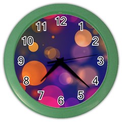 Seamless Pattern Design Tiling Color Wall Clock