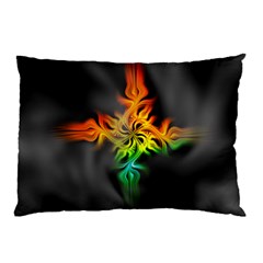 Smoke Rainbow Abstract Fractal Pillow Case (two Sides)