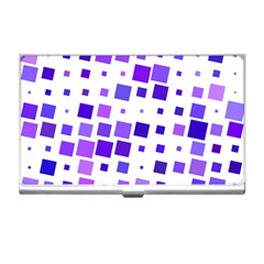 Square Purple Angular Sizes Business Card Holder