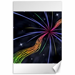 Stars Space Firework Burst Light Canvas 24  X 36 