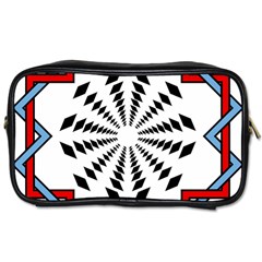 Star Illusion Mandala Toiletries Bag (two Sides) by HermanTelo