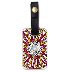 Sun Abstract Mandala Luggage Tags (one Side)  by HermanTelo