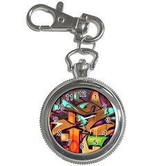 Graffiti Mural Street Art Wall Art Key Chain Watches by Pakrebo