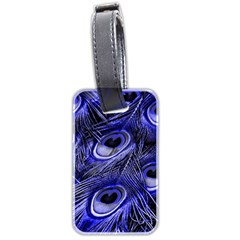 Peacock Feathers Color Plumage Luggage Tags (two Sides) by Pakrebo