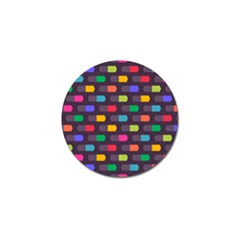 Background Colorful Geometric Golf Ball Marker by HermanTelo