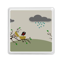 Birds Tree Animal Black Tree Memory Card Reader (square) by HermanTelo