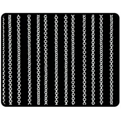 Chains Black Design Metal Iron Double Sided Fleece Blanket (medium) 