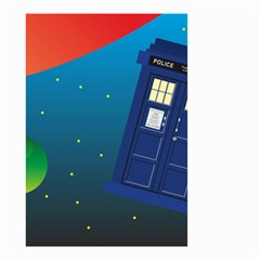 Tardis Doctor Time Travel Small Garden Flag (two Sides)