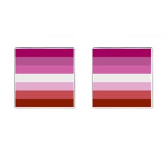 Lesbian Pride Flag Cufflinks (square) by lgbtnation