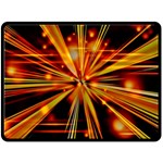 Zoom Effect Explosion Fire Sparks Fleece Blanket (Large)  80 x60  Blanket Front