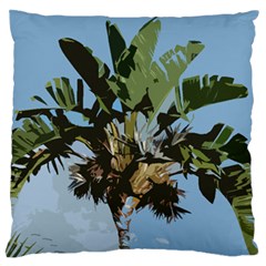 Palm Tree Large Flano Cushion Case (one Side) by snowwhitegirl