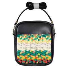 Background Triangle Girls Sling Bag by HermanTelo