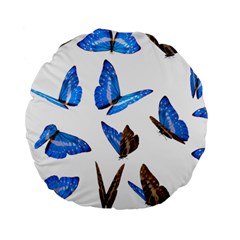 Butterfly Unique Background Standard 15  Premium Round Cushions