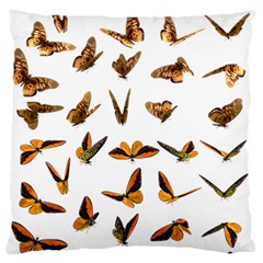 Butterflies Insect Swarm Large Flano Cushion Case (one Side)