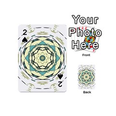 Circle Vector Background Abstract Playing Cards Double Sided (mini) by HermanTelo