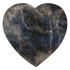 Marble Surface Texture Stone Jigsaw Puzzle (heart) by HermanTelo