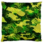 Marijuana Camouflage Cannabis Drug Large Cushion Case (Two Sides) Back