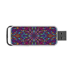 Kaleidoscope Triangle Curved Portable Usb Flash (two Sides) by HermanTelo