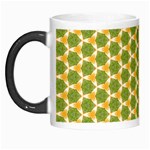 Pattern Halloween Pumpkin Color Green Morph Mugs Left