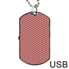 Pattern Star Backround Dog Tag Usb Flash (one Side)