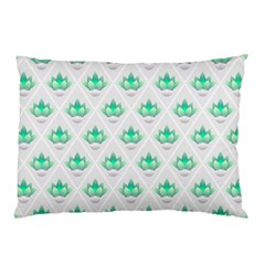 Plant Pattern Green Leaf Flora Pillow Case (two Sides) by HermanTelo