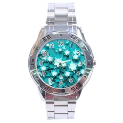 Stars Christmas Ice 3d Stainless Steel Analogue Watch by HermanTelo