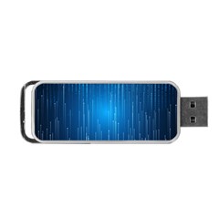 Abstract Rain Space Portable Usb Flash (one Side) by Bajindul