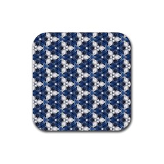 Background Wallpaper Pattern Rubber Coaster (square)  by Pakrebo