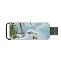 Funny Stork With Creepy Snake Baby Portable Usb Flash (one Side) by FantasyWorld7