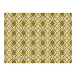 Argyle Large Yellow Pattern Double Sided Flano Blanket (Mini)  35 x27  Blanket Front