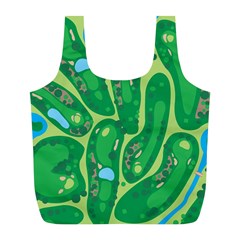 Golf Course Par Golf Course Green Copy Full Print Recycle Bag (l) by Nexatart