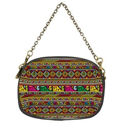 Traditional Africa Border Wallpaper Pattern Colored Chain Purse (one Side) by EDDArt