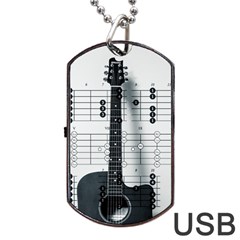 Guitar Chords Guitar Chords Chord Dog Tag Usb Flash (one Side) by Pakrebo