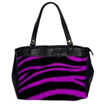 Pink Zebra Oversize Office Handbag Front