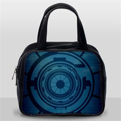 Technology Background Binary Classic Handbag (one Side) by Pakrebo