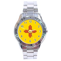 New Mexico Flag Stainless Steel Analogue Watch by FlagGallery