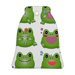 Kawaii Frog Rainy Season Japanese Bell Ornament (two Sides) by Pakrebo