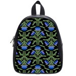 Pattern Thistle Structure Texture School Bag (Small) Front