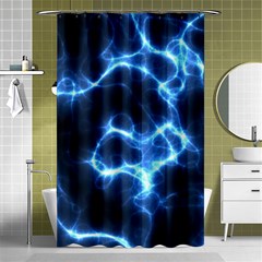 Electricity Blue Brightness Shower Curtain 48  X 72  (small) 