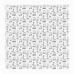 Music Notes Background Medium Glasses Cloth (2 Sides) by Bajindul