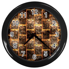 Wallpaper Iron Wall Clock (black) by HermanTelo