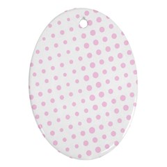 Polka Dot Summer Ornament (oval) by designsbyamerianna