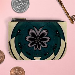 Green And White Pattern Mini Coin Purse by Pakrebo