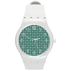 Texture Tissue Seamless Round Plastic Sport Watch (m) by HermanTelo