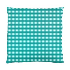 Gingham Plaid Fabric Pattern Green Standard Cushion Case (two Sides)