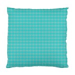 Gingham Plaid Fabric Pattern Green Standard Cushion Case (Two Sides) Back