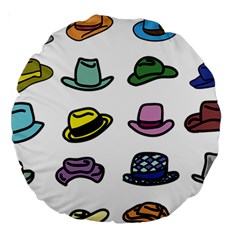 Hat Dress Elegance Large 18  Premium Round Cushions