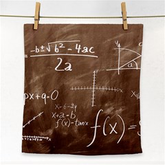 Mathematics Brown Face Towel by snowwhitegirl